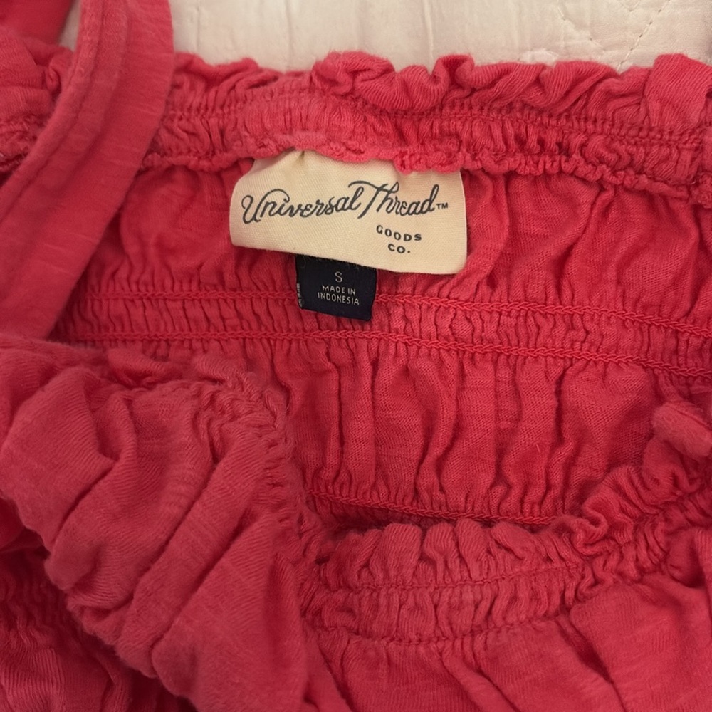 Pink Sleeveless Ruffled Top - Picture 2 of 2